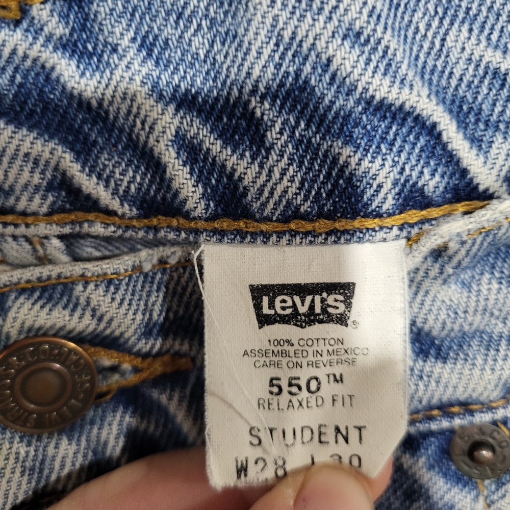 Vintage Levi's 550 Orange Tab Jeans Men's Size 28x30 Made in mexico - Picture 4 of 9